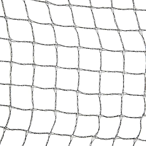 Medium Water Garden Koi Fish Pond Heron Defense Kit, Includes Heron Decoy and Pond Cover Netting, Protects Koi Fish from Blue Heron Birds, Cats & Predators – Reusable & Stakes Included