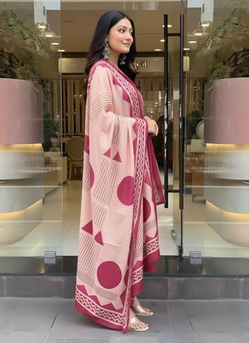 Image of ANNI Designer Women's Rayon Viscose Straight Printed Kurta with Pant & Dupatta Set | Ethnic 3-Piece Readymade Suit for Women | Elegant Festive & Office Wear Traditional Outfit