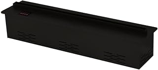 Fireplace Heater Recessed Electric Fireplace Decoration Fireplace Simulation Flame Touch Screen Remote Control with One-key Automatic Water Filling and Water Shortage Reminding Protection，black Electr