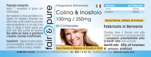 Cholin Fair & Pure Tabletten mit Inositol, 60 Tabletten