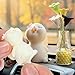 Bremorou Flowers for Dash Car Cute Bunny Daisy Flower Car Interior Dashboard Accessories Decorations Funny Kawaii Bunny Dash Decor Rearview Mirror Window Ornament Gifts for Women Men Set of 2