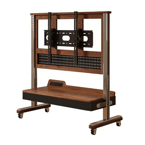 Soporte móvil para TV 40-85 pulgadas con estante y ruedas miniatura 1