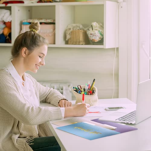 Decorative File Folders, 12 Pack, 12 Designs, Heavyweight, Letter Size (9.5" X 11.5") With 1/3 Cut Tab, Gold Foil Popular Sayings, Fashion Folders By Better Office Products #TOP3