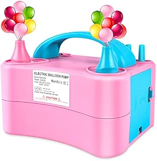 Deeplee Balloon Pump, Electric Inflator Pump Inflator Blower Electric Balloon Inflator Portable Pump for Party, Wedding, Birthday, Promotional Activities