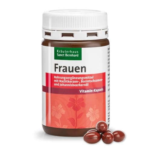 Sanct Bernhard Frauen-Vitamin-Kapseln mit Nachtkerzenöl, Vitamin E, B, Biotin, Folsäure 60 Kapseln