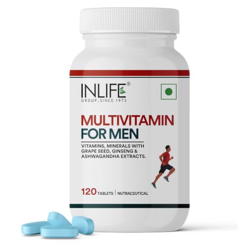 Image of INLIFE Multivitamin Supplement for Men, 23 Vitamins Minerals, 120 Tablets