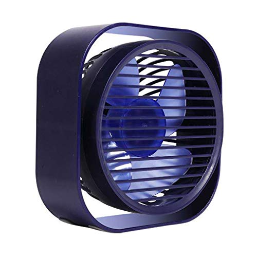 Kleines Personal USB-Ventilator, USB-Beweglicher Mini-Tisch Schreibtisch Ventilator Noiseless-Lüfter Für Home Office Außen Reisen,Blau