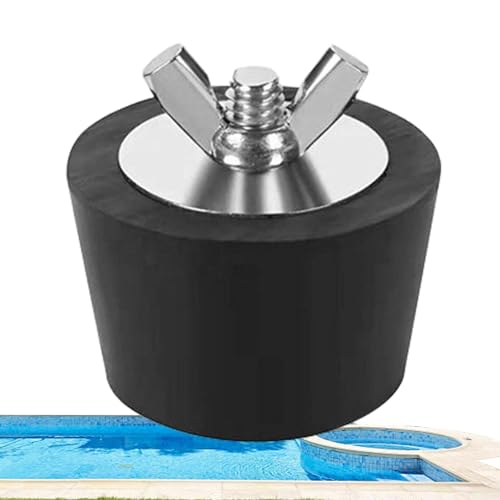 Tapón de desnatador de piscina, tapón de expansión para el invierno, tapones de retorno de piscina resistentes con tornillo de acero inoxidable para piscina sobre el suelo