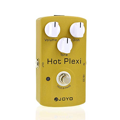 Image of JOYO Distortion Effect Pedal Simulates JCM800 Amp Greater Dist for Electric Guitar Effect - True Bypass (Hot Plexi JF-32)