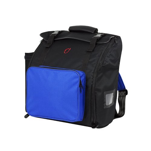 FUNDA ACORDEON 24/48 BAJOS (Medidas internas: 38x37x23cm) Negro/Azul