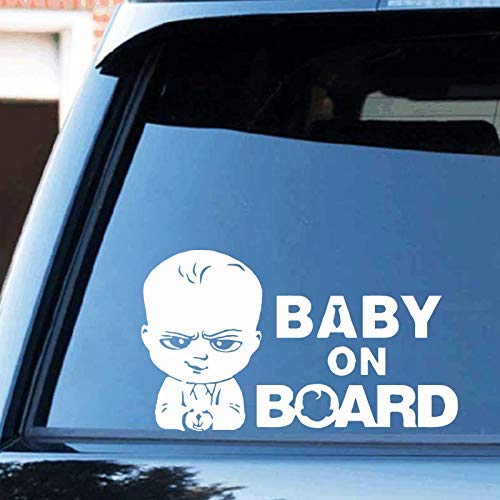 ARWY Car Sticker Baby On Board Stickers Funny USSR Car Styling Funny Auto Sticker and Decal_(White) AR72