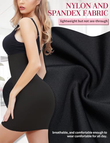 Image of SLIMBELLE Half Slips Shaper Cool Comfort Seamless Slip Shapewear Under Dress Tight Skirt Undergarments