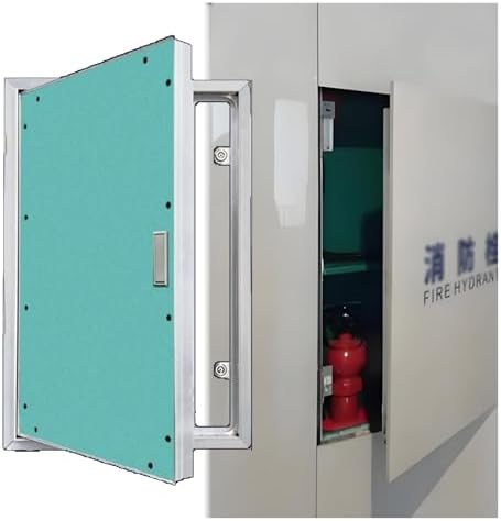 Aluminium Frame Access Door - Moisture Proof Concealed Service Door, Push to Lock Inspection Hatch for Easy Access and Durability, Ideal for Commercial & Residential Use