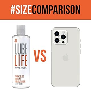Lube Life Ultra Slick Thick Silicone Based Long Lasting Lubricant, 8 Oz (240 mL) Lube for Sensitive Skin - for Men, Women and Couples (Free of Parabens and Glycerin; Water Resistant)