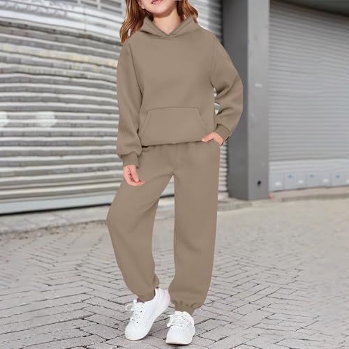 Kids Tracksuit Boys Girls 2 Piece Sweatsuit Jogging Outfits Jogger Sweatpants and Hooded Sweatshirt Clothing Sets3