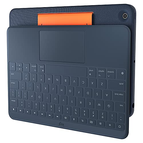 Logitech Rugged Combo 3 Touch Ipad® Keyboard Case With Trackpad And Smart Connector For Ipad (7Th, 8Th And 9Th Generation) For Education - Classic Blue #TOP7