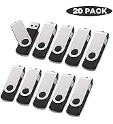 RAOYI 20Pack USB Stick 16GB USB 2.0 Flash Drives Memory Stick Fold Storage Thumb Stick Pen Drive ...