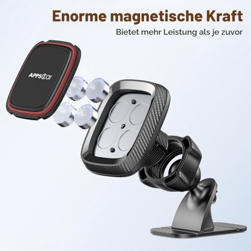 APPS2Car Magnetische Auto Handyhalterung, 360° Armaturenbrett Magnet fürs Auto, Universal… – Ansicht 5