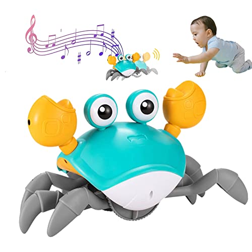DASDSA Crawling Crab Baby Sensory Tummy time Toys for 1 Year Old boy Girl ,Walking Crab Baby