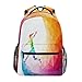 Produktbild RELEESSS Schulrucksack Badminto Sport Player Schultasche Leichte Büchertaschen Laptop Rucksack für Jungen Mädchen Kinder Unisex