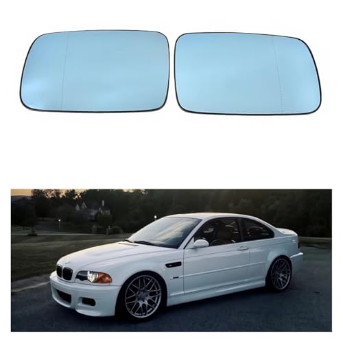 Verre rétroviseur BMW E46 résout l'angle mort - Miroir grand angle bleu