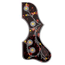 Acoustic Guitar Pickguard, for Gibson J-200 SJ-200, 2MM Thick Scratch Plate, Self-Adhesive Guitar Pick Guard, Universal Fit for 41-42 Inch Acoustic Guitar G-style
