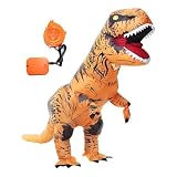 Disfraz Inflable de Dinosaurio para Adultos, Disfraces de Navidad para Fiestas y Cosplay, Traje de T-Rex Inflable Gigante...