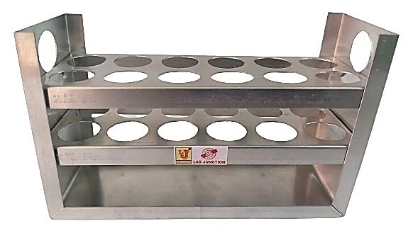 Lab Junction Test Tube Stand,Test Tube Stand 18 mm,12 Hole in Aluminium LJ-1505 as per Quality Standards (B08TVKMLSL) Amazon Price History, Amazon Price Tracker