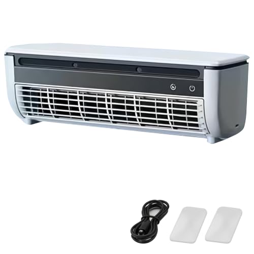 Wand Klimaanlage ohne Außengerät Tragbare Wandklimaanlage ohne Bohren Sofortige Kühlung für Küche Schlafzimmer Wohnmobil Büro (Weiß)