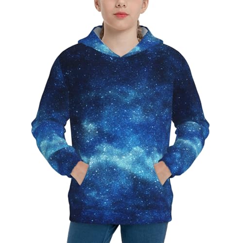 Galaxy Space Constellation Nebula Hoodie Youth Hooded Sweatshirt 3D Digital Printed With Pockets Tops3