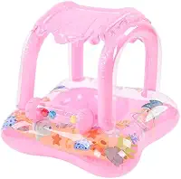 Boia Infantil Little Float com Cobertura Removível para Piscina, Assento Anatômico e Proteção Solar 0 a 3 Anos – Segurança e Conforto