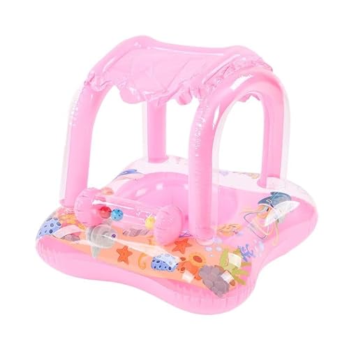 Boia Infantil Little Float com Cobertura Removível para Piscina, Assento Anatômico e Proteção Solar 0 a 3 Anos – Segurança e Conforto