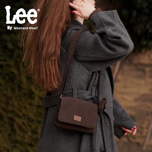 Image of Lee Small Crossbody Bags for Women, Lightweight Mini Shoulder Bags for Women Going Out Purse, Casual Bag with Earphone Pouch