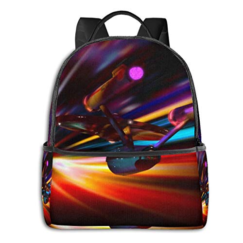 Star Trek Mochila escolar para hombres y mujeres se adapta a 14.5 pulgadas ligero portátil