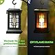Solar Laterne für Draußen Gross LED Solarlampen With Two Working Modes Flackernde Flammen-Effekt/Warmes Licht IP65 Windlicht Outdoor,Solarleuchten für Deko (2Paket)