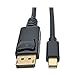 Tripp Lite Mini DisplayPort to DisplayPort Cable, 4K x 2K @ 60Hz, 4096 x 2160 (M/M), Black, 3-ft (P583-003-BK)