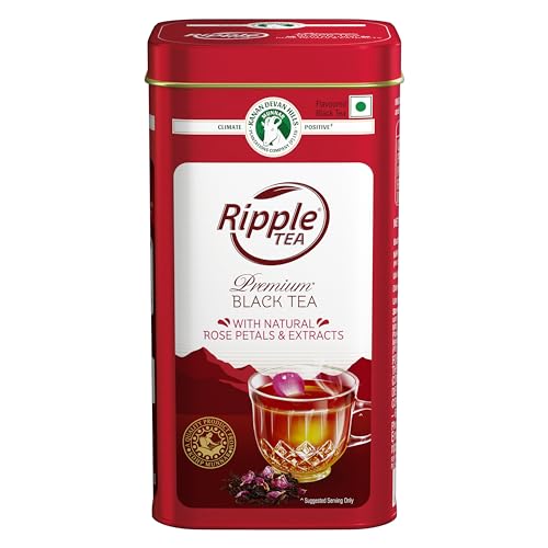 Image of Ripple Premium Black Tea with Natural Rose Petals and Extracts - 125gm