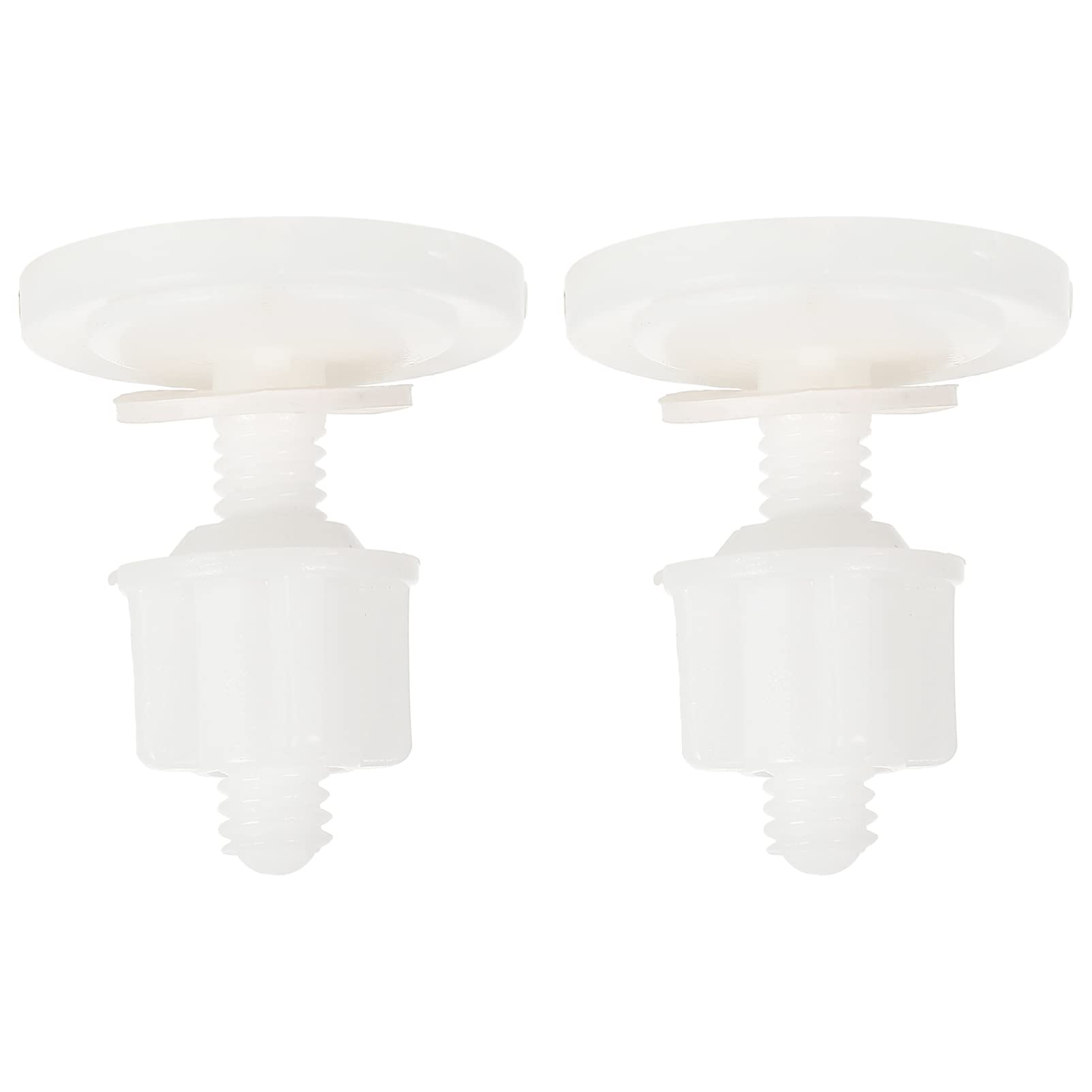 Housoutil Toilet Seat Toilet Seat Round Toilet Screws Replacement, Plastic Toilet Hinge Bolt Screws with Nuts Parts Kit, White Toilet Bolts for Fixing The Toilet Toilet Seat Toilet Seat Round