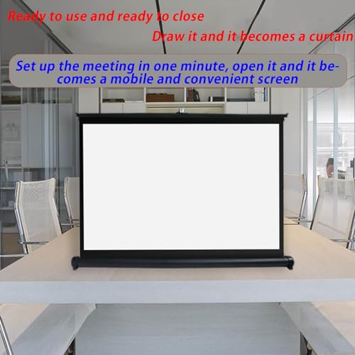 Pantalla portátil retráctil para proyector 50" 4:3 miniatura 6