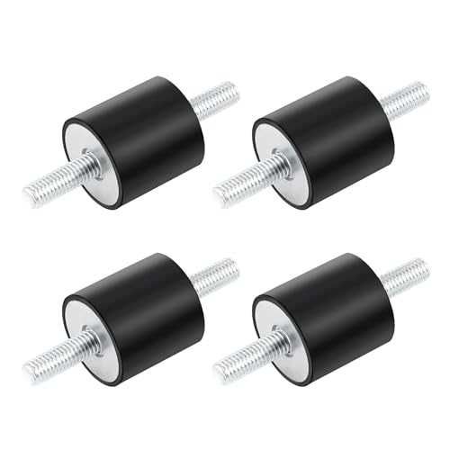 4 piezas Soportes Goma Amortiguador M8, Bloque Silencioso Antivibración,Silentblock Amortiguador para Compresores de Aire Motores Diesel Bombas de Agua a Gasolina(M8*23/30 x 30mm)