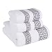 Generic Cotton Bath Towel Set -3 Piece includes 1 Bath Towel, 2 Hand Towels (white)