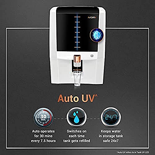 Image of Eureka Forbes Aqua guard Ivory RO+AUTO UV+ Mineral Guard + Active Copper Technology Water Purifier (White, 7 litres)