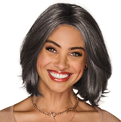 GABOR Unspoken Mid-Length Layered Pageboy Wig by Hairuwear, Average Cap, GL44-51 Sugared Charcoal