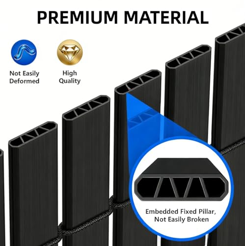 Brise-vue en PVC résistant aux intempéries avec renforcement - 4