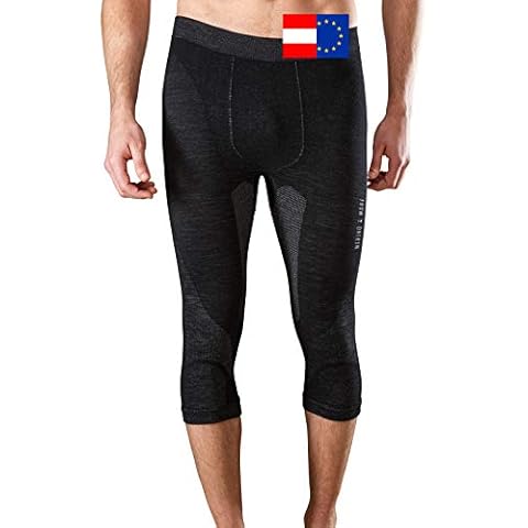 Merino & More Men's Functional Base Layer Wool 3/4 Length - M Cover
