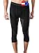 Produktbild Merino & More Merino Unterhose Herren - Funktionsunterwäsche Merinowolle - Premium Funktions Skiunterhose 3/4 lang - schwarz-grau Gr. M