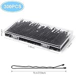 Bobby Pins 300 Pcs, Bobby Pins Black 2Inches, Fosvrde Reusable Invisible Wave Non Slip Hair Pins, for Girls, and Women, Bulk With Storage Box - Image 2