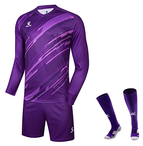 Ensemble de gardien rembourré KELME maillot et short de protection violet 12 ans