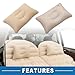 A ABSOPRO Car Air Mattress Camping Mattress Comfortable Backseat Bed Mat Air Bed for Napping Travel Beige