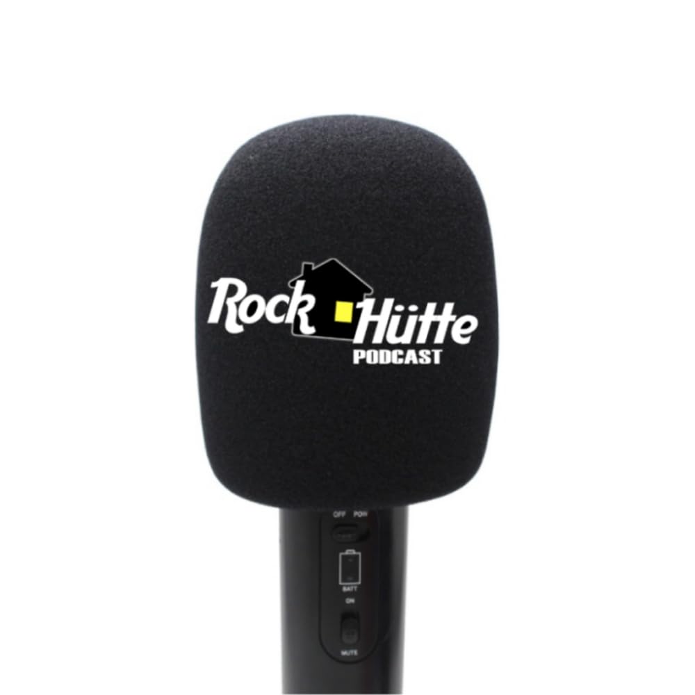Confezione da 2 protezioni antivento per microfoni personalizzate, con logo personalizzato per microfono a mano, copertura in schiuma, con logo stampato per interviste TV, trasmissioni, stazioni radio